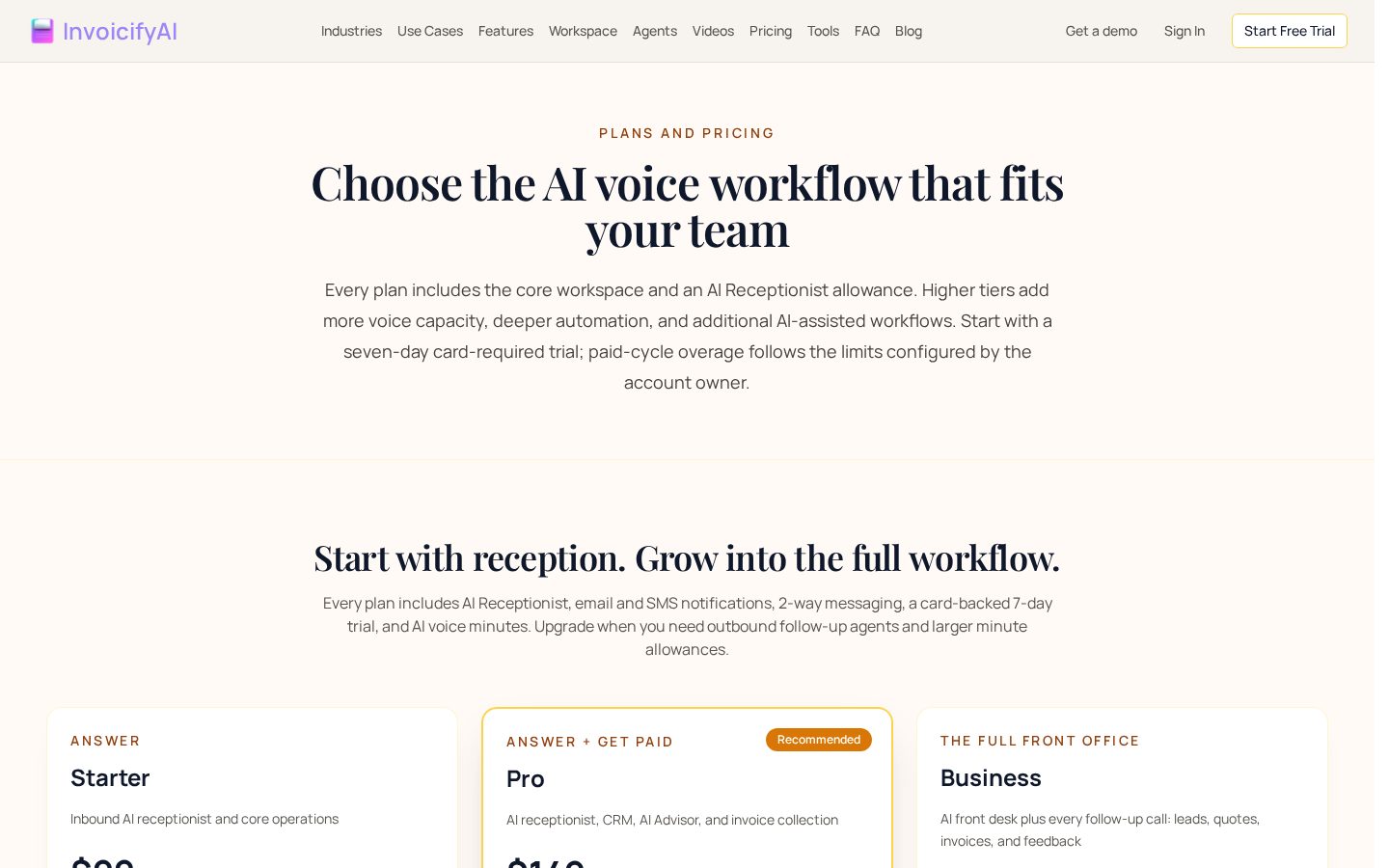 InvoicifyAI Pricing