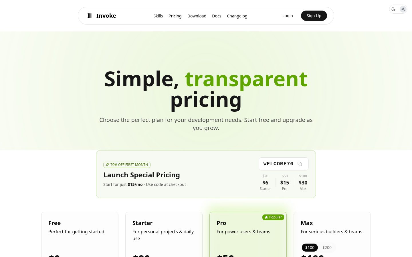 Invoke Pricing
