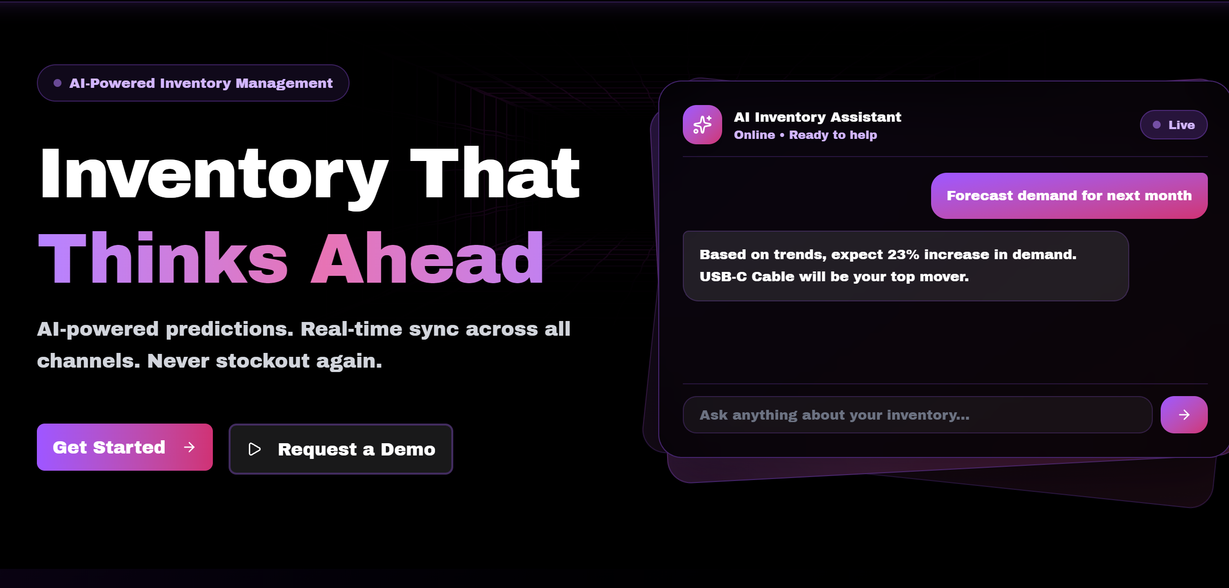 Homepage screenshot