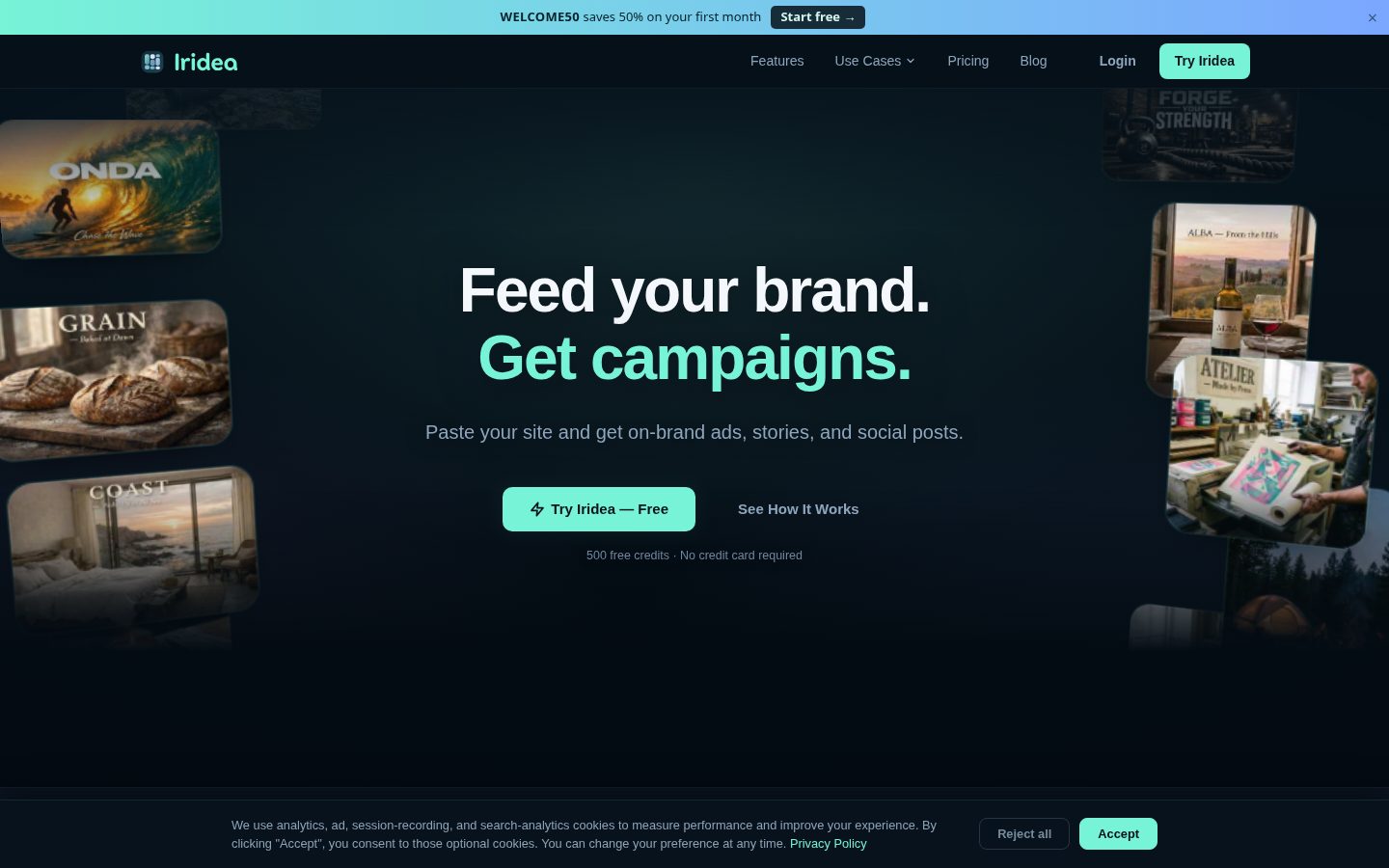 Iridea Homepage