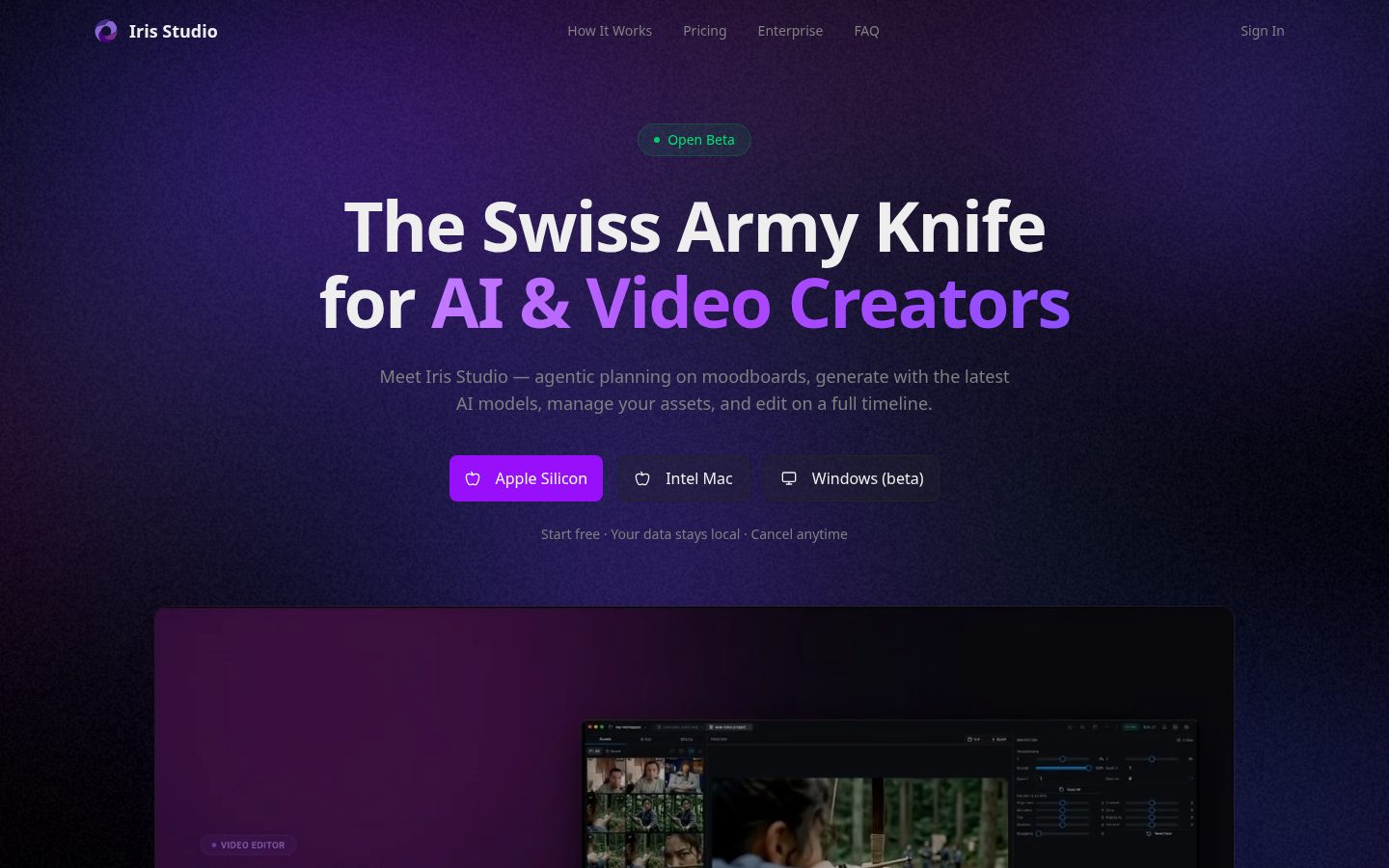 Iris Studio Homepage