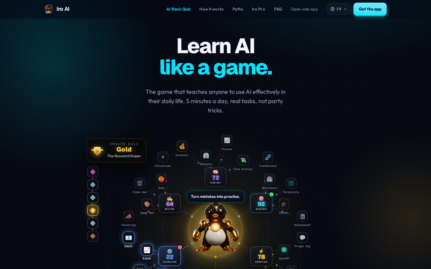 Iro AI Homepage
