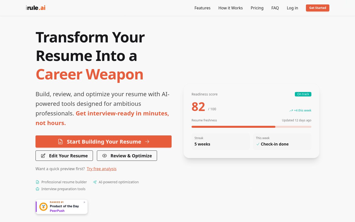 iRule.ai Homepage