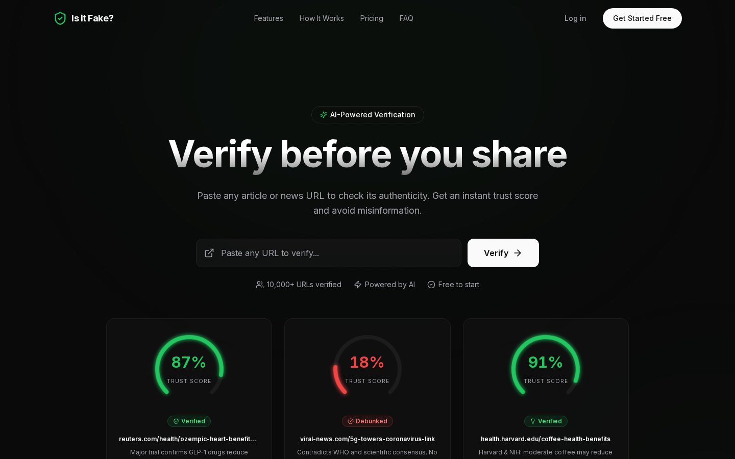 Is it Fake? Homepage
