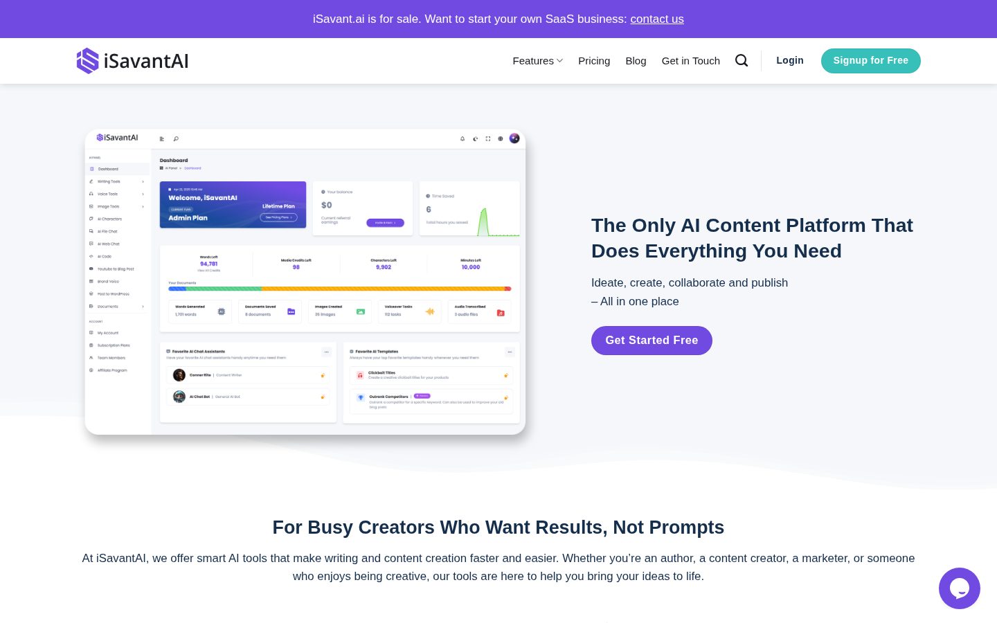 iSavant Homepage