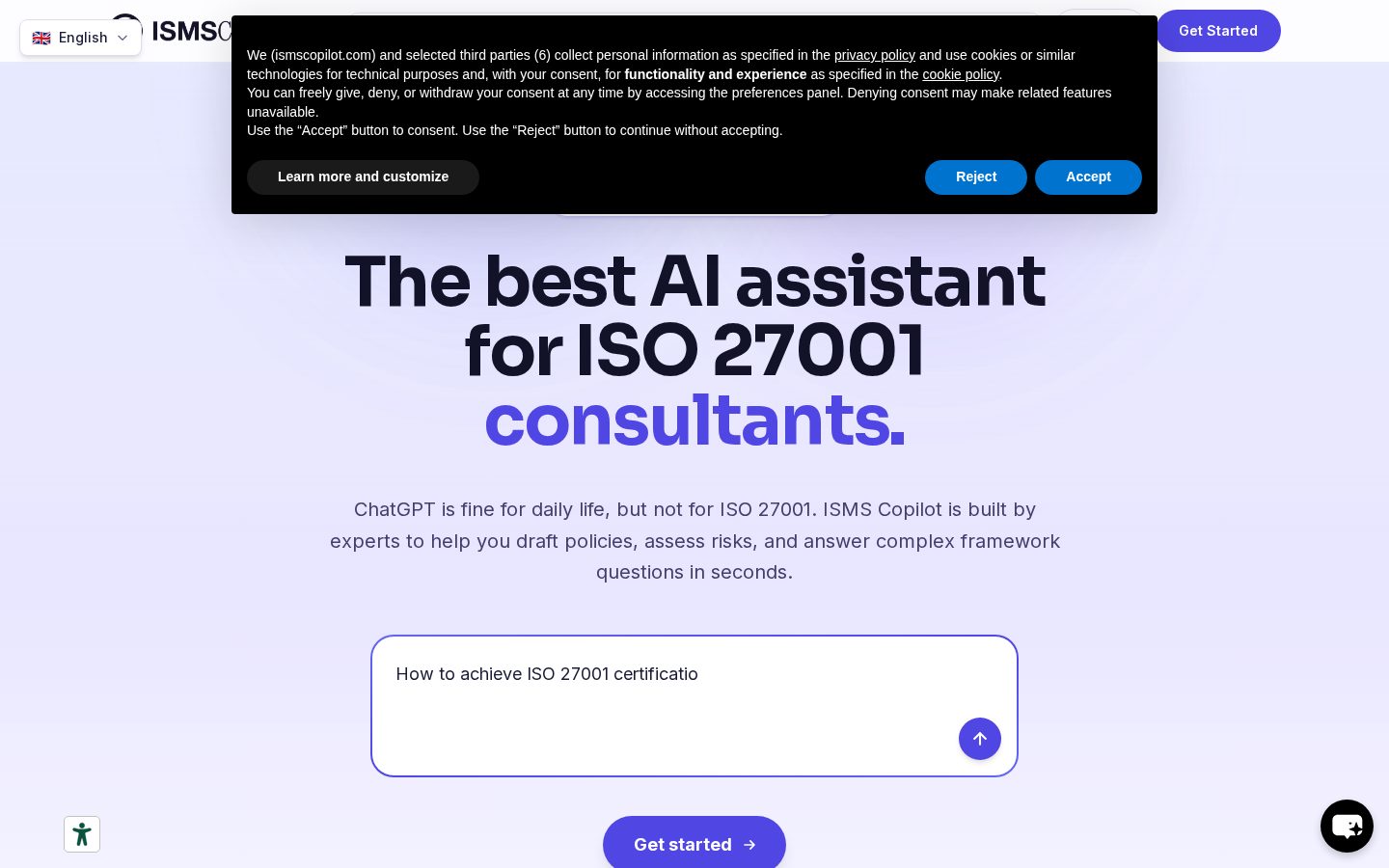 ISMS Copilot Homepage