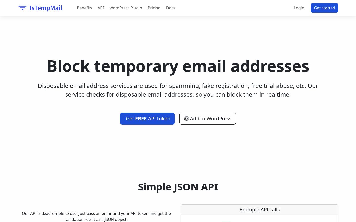IsTempMail Homepage