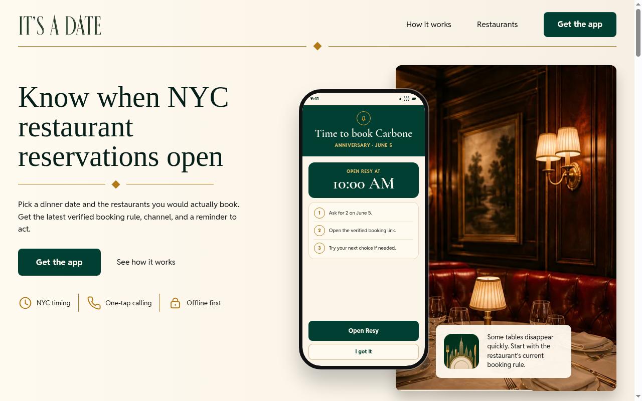 It's a Date Homepage