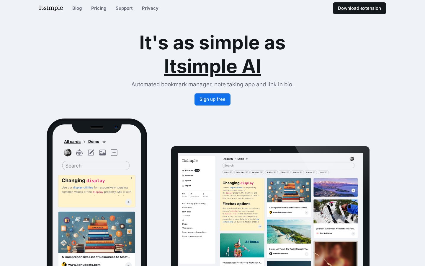 Itsimple Homepage