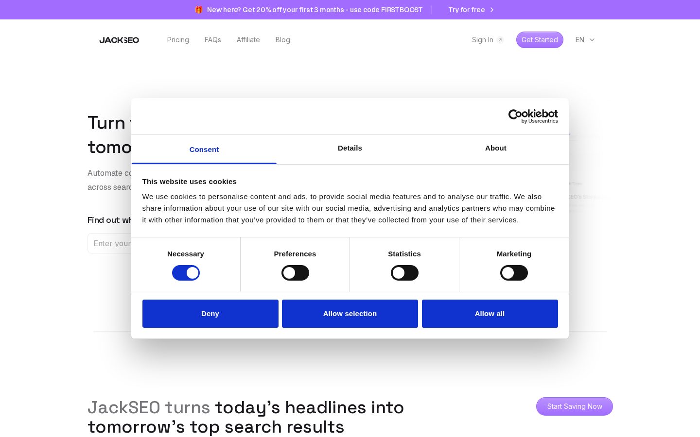 JackSEO Homepage
