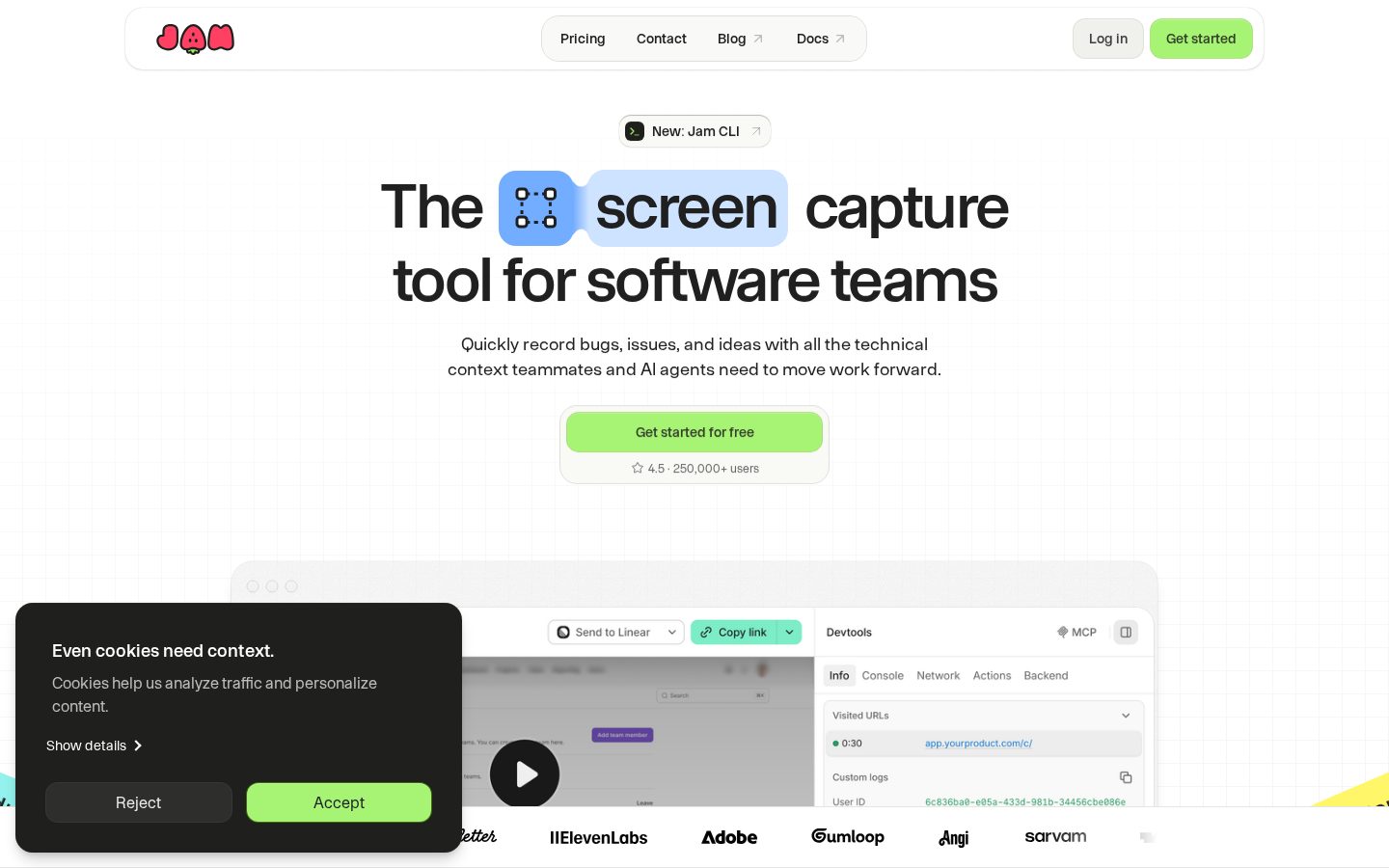 Jam Homepage