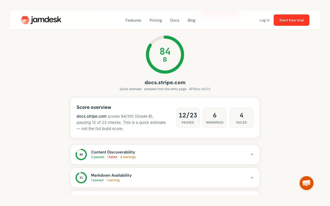 Homepage screenshot