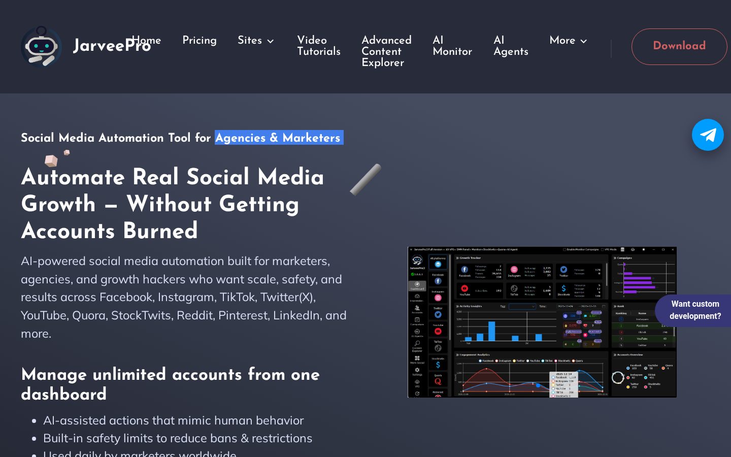 JarveePro Homepage