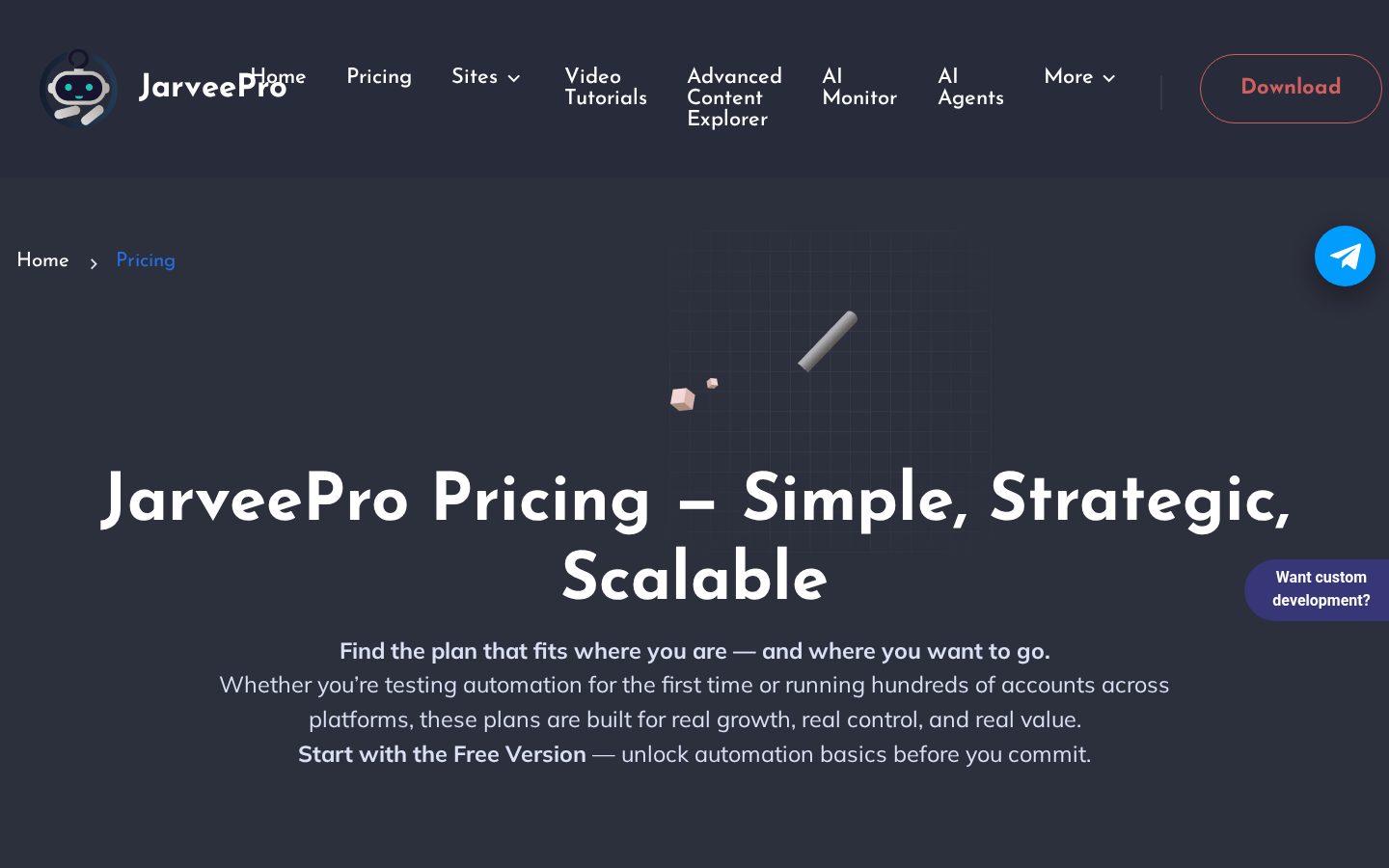 JarveePro Pricing