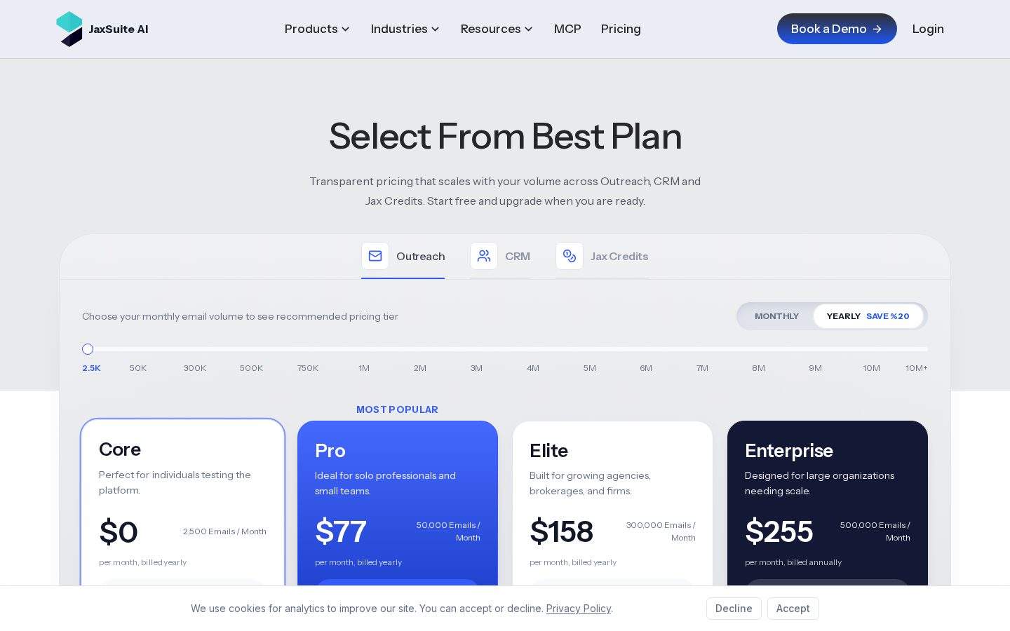 JaxSuite AI Pricing