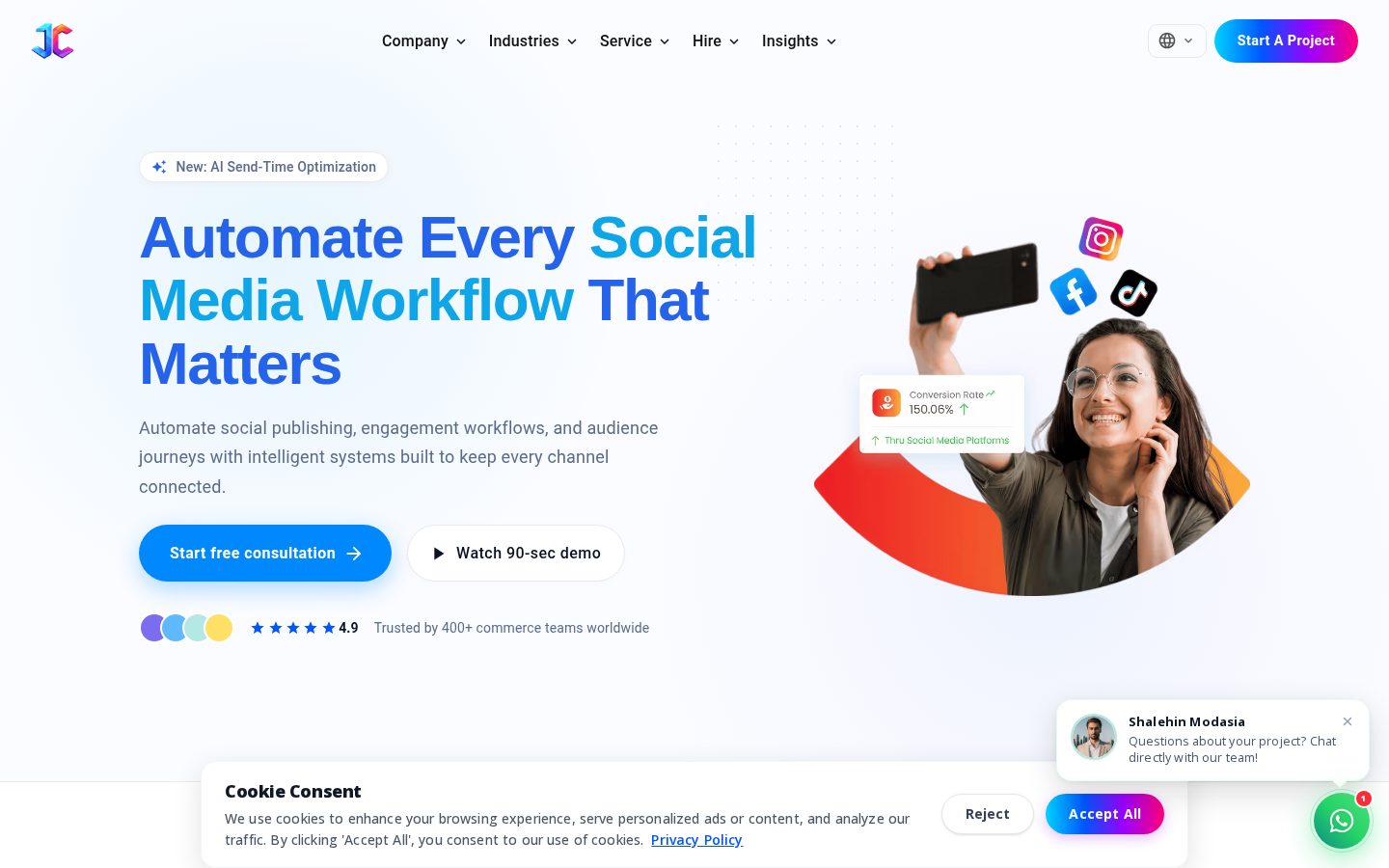JC Social Automation Homepage