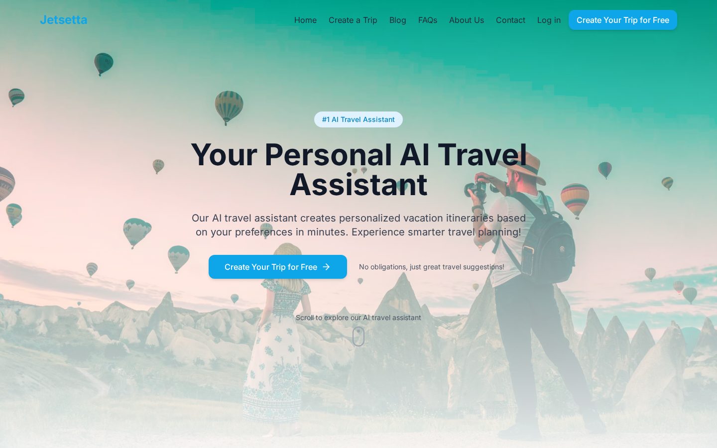 Jetsetta Homepage