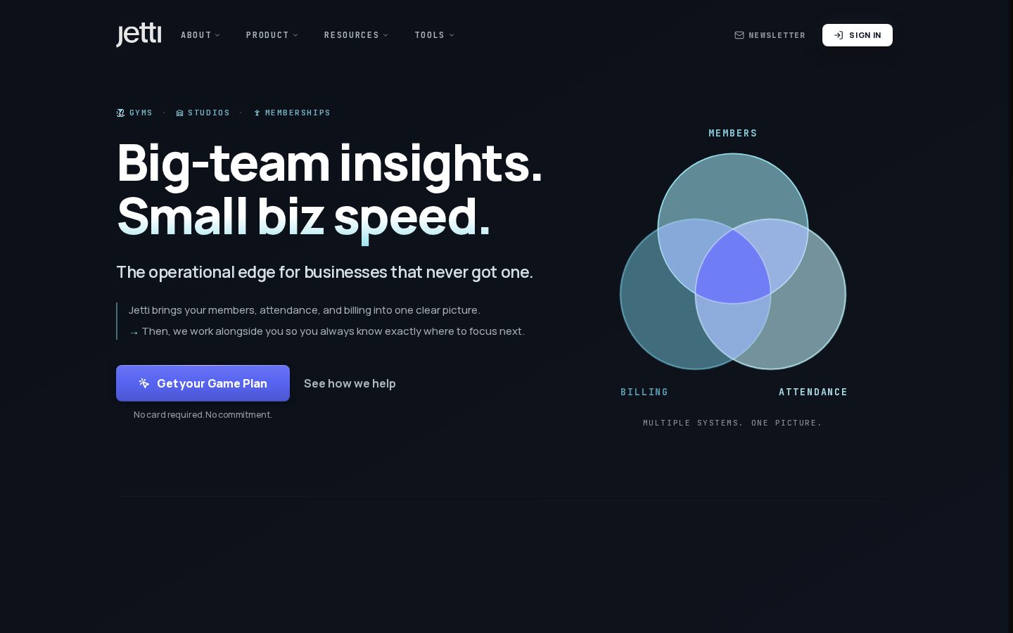 Jetti Homepage
