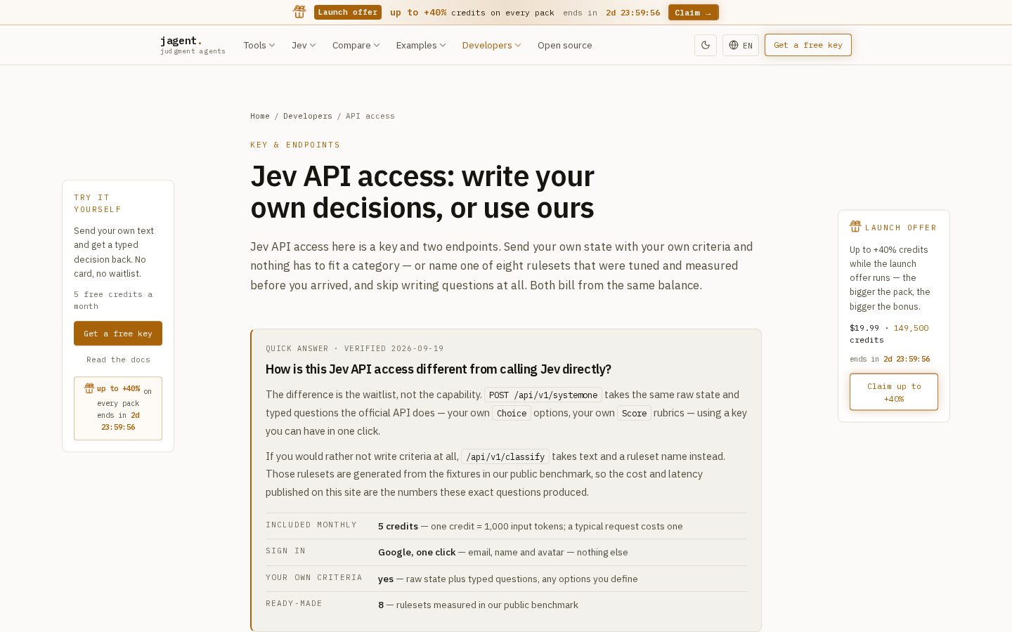 Jev Agent Homepage