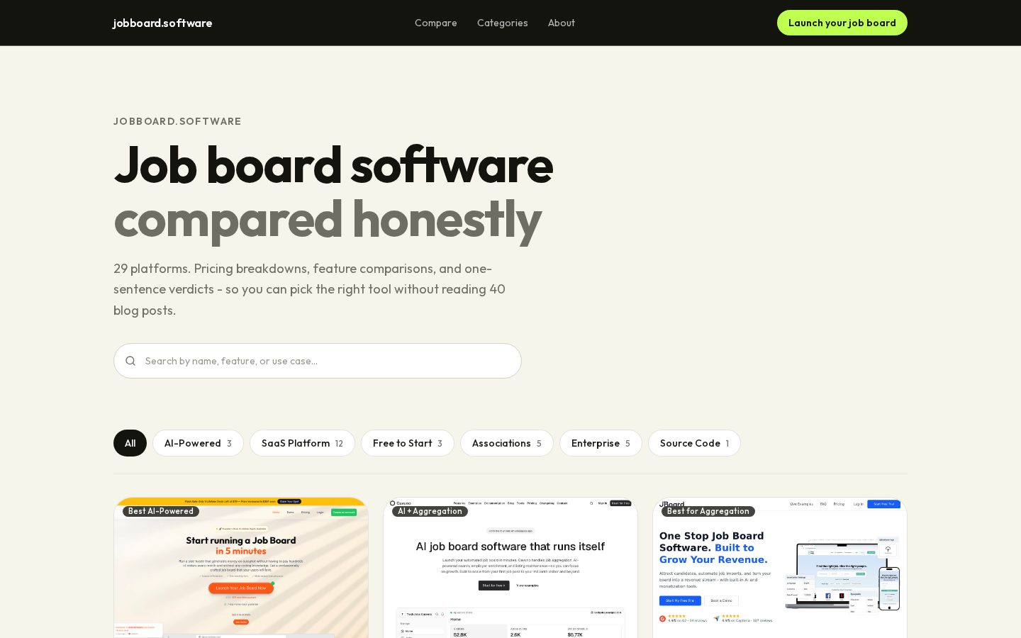 Job Board Software Homepage