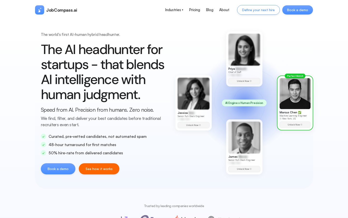 Job Compass AI Homepage