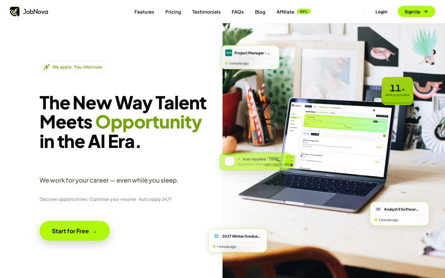 Job Nova Homepage