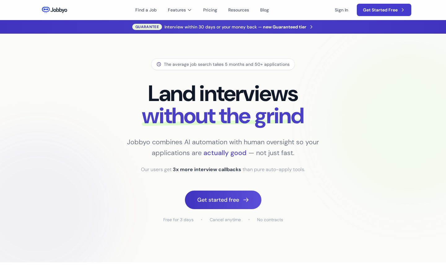 Jobbyo Homepage