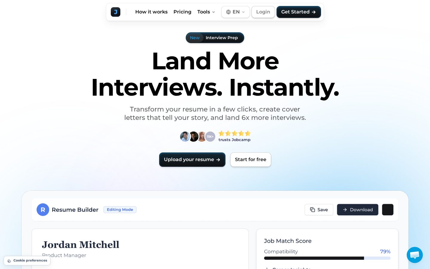 Jobcamp Homepage