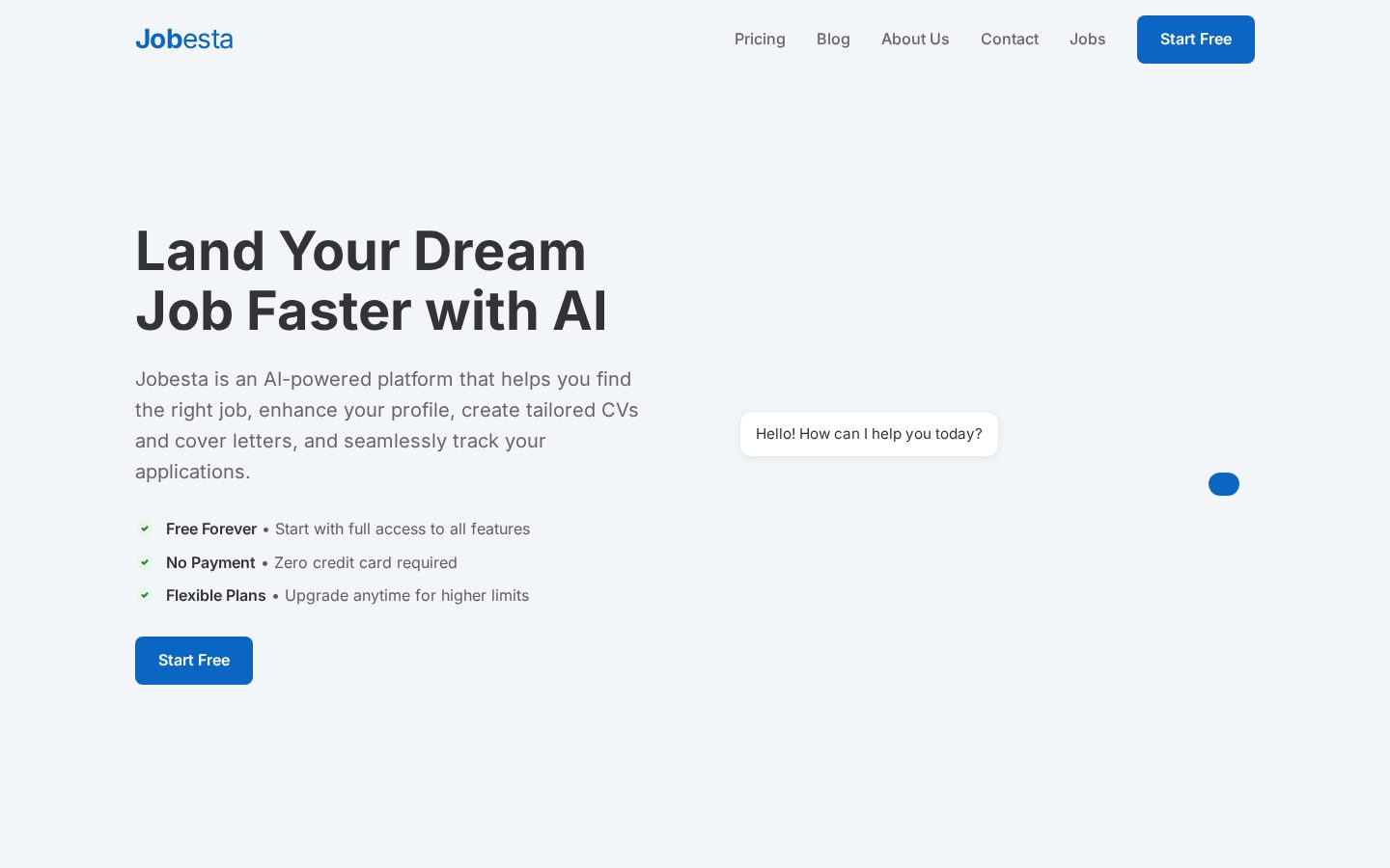 Jobesta Homepage