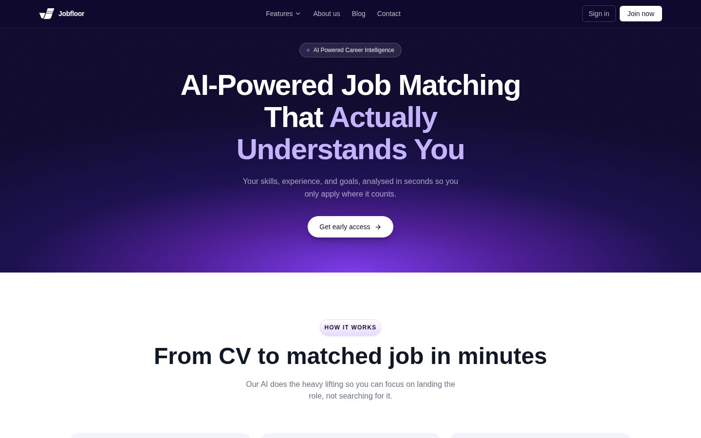 Jobfloor Homepage