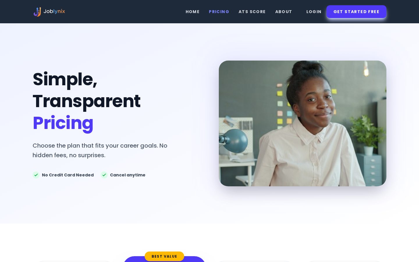 Joblynix Pricing