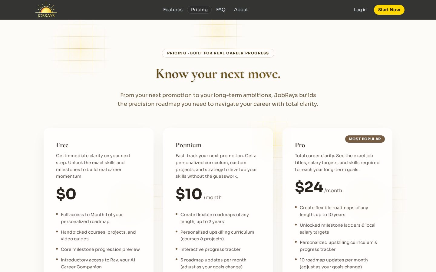 JobRays Pricing