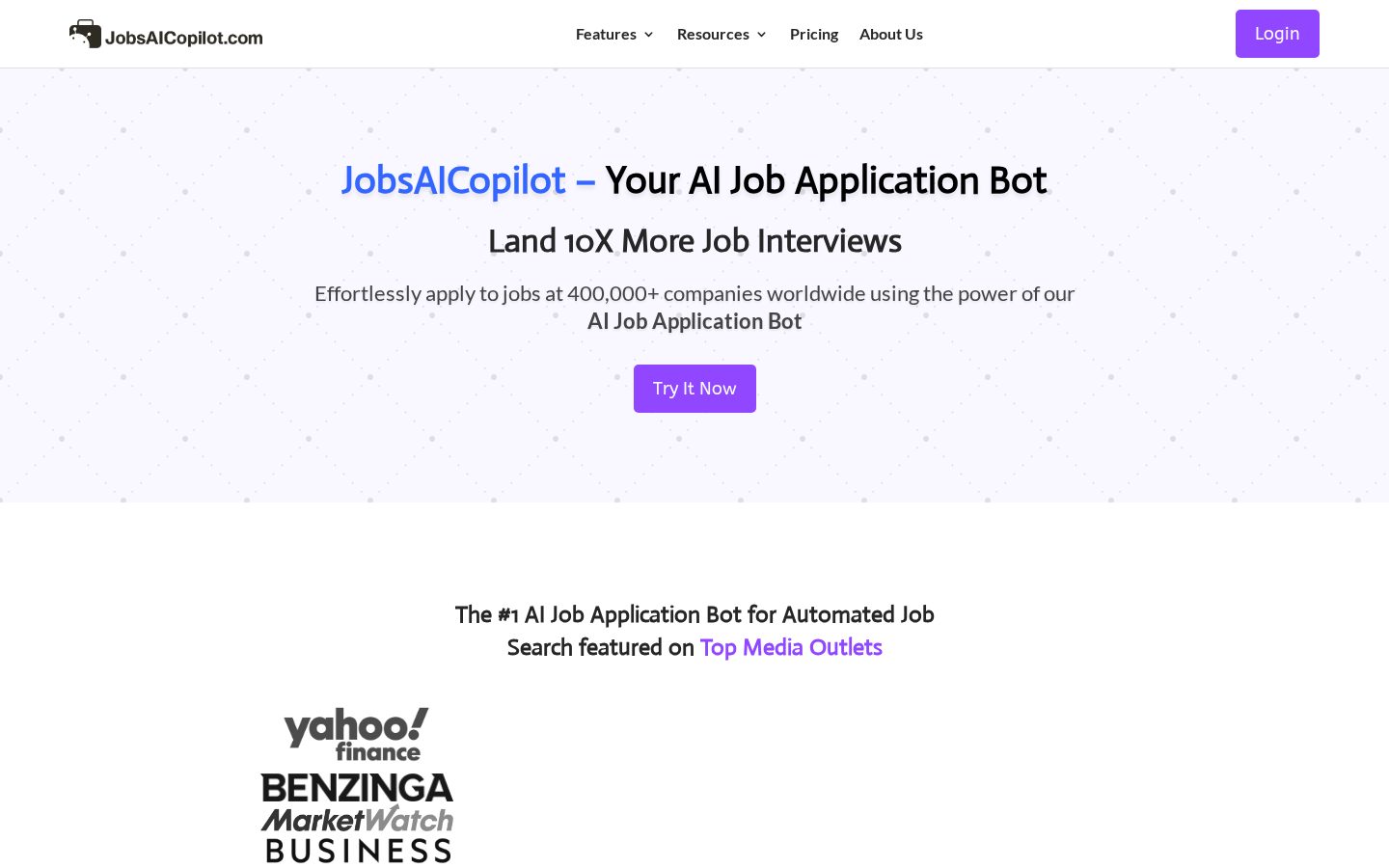 JobsAICopilot Homepage