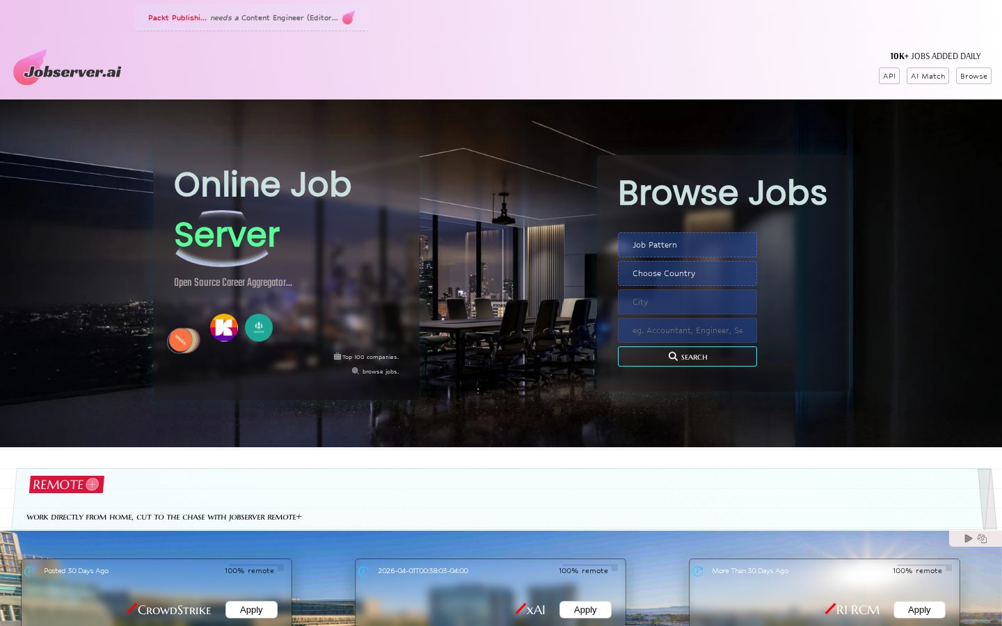 Jobserver AI Homepage