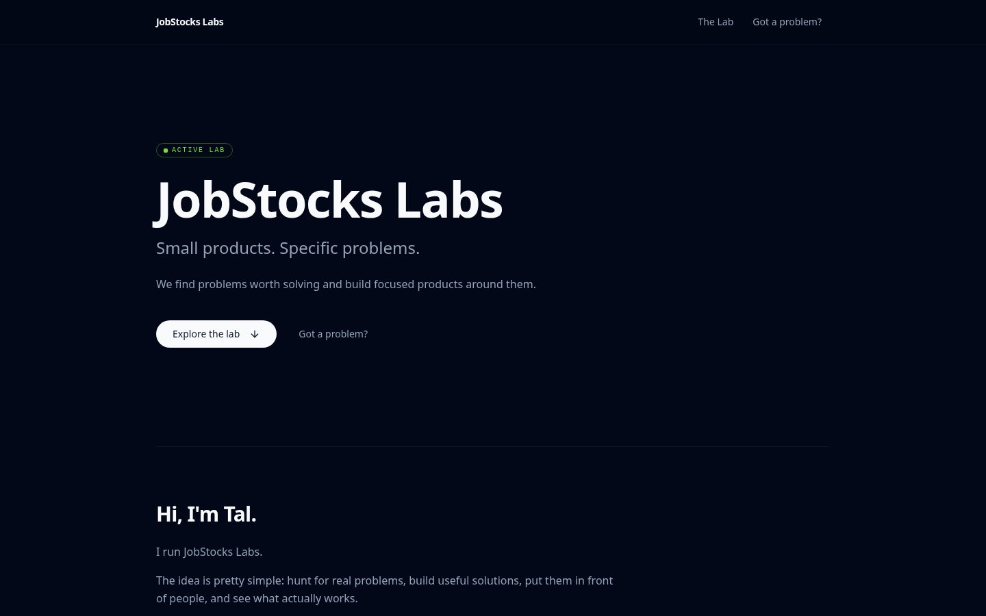 JobStocks.ai Homepage