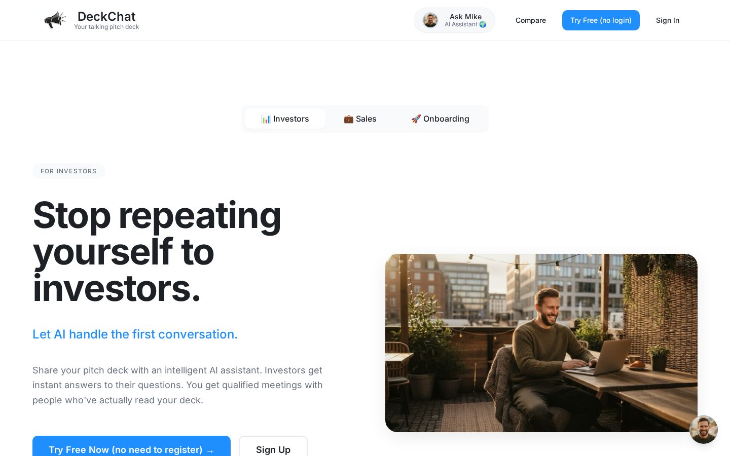Join me on DeckChat Homepage