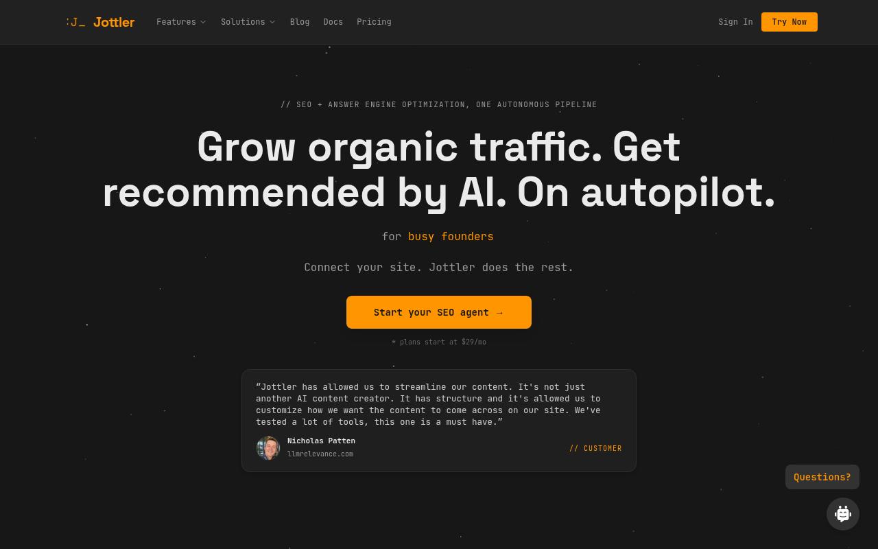 Jottler Homepage