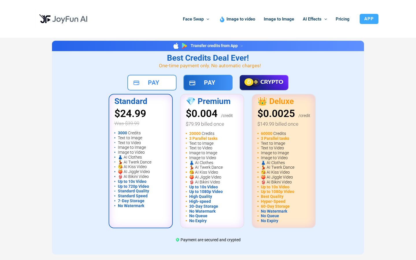Joyfun AI Pricing
