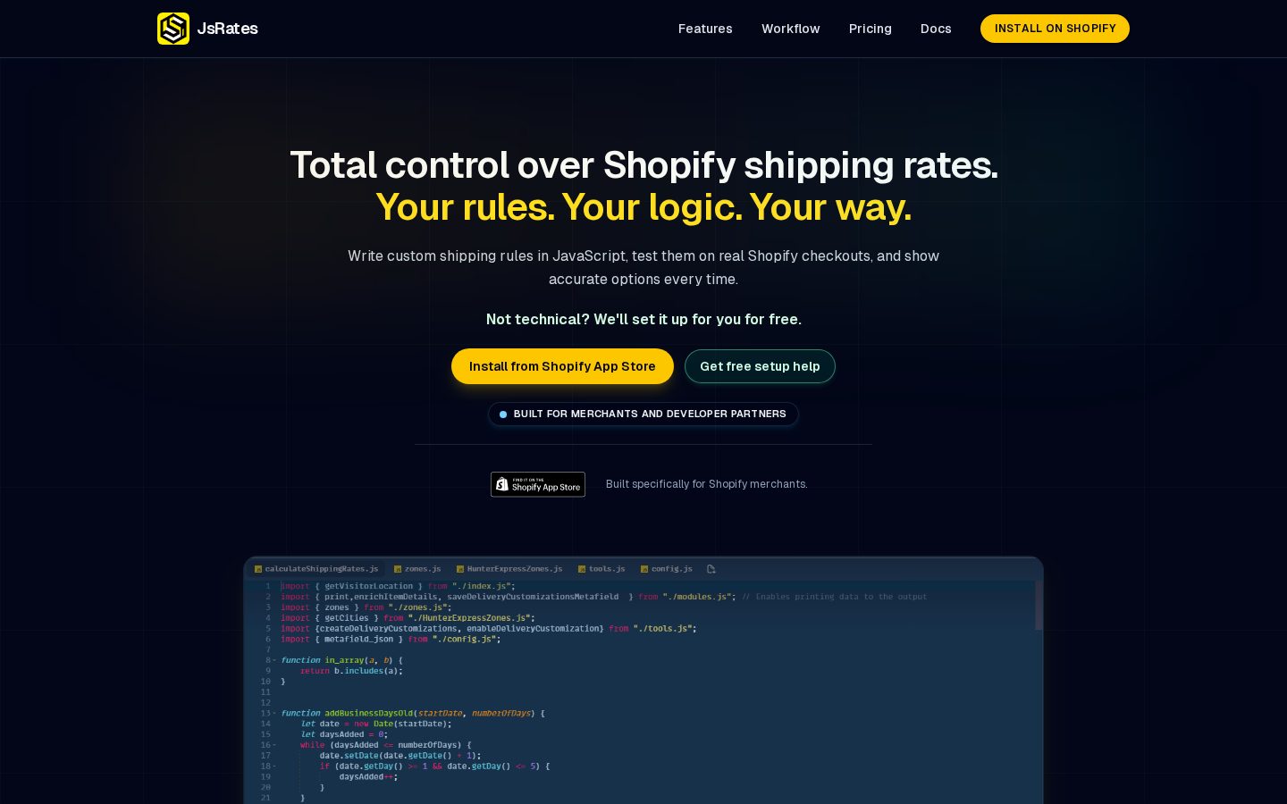 JsRates Homepage
