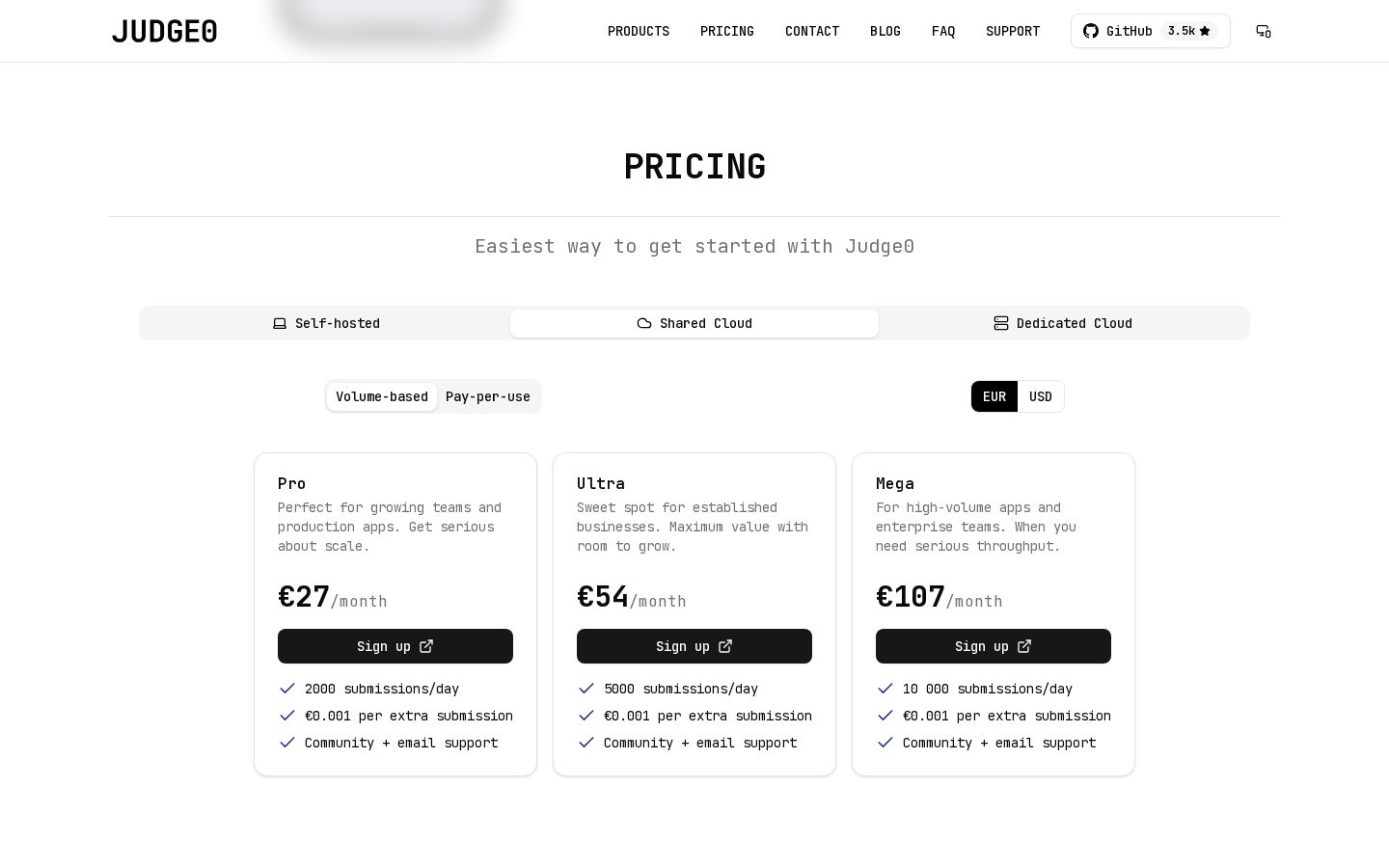Judge0 Pricing