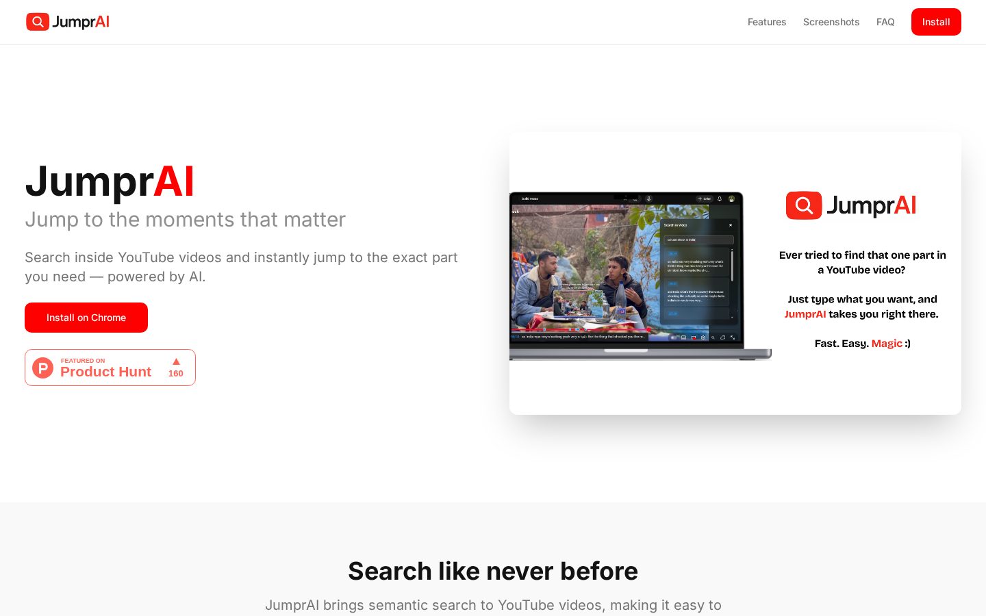 JumprAI Homepage