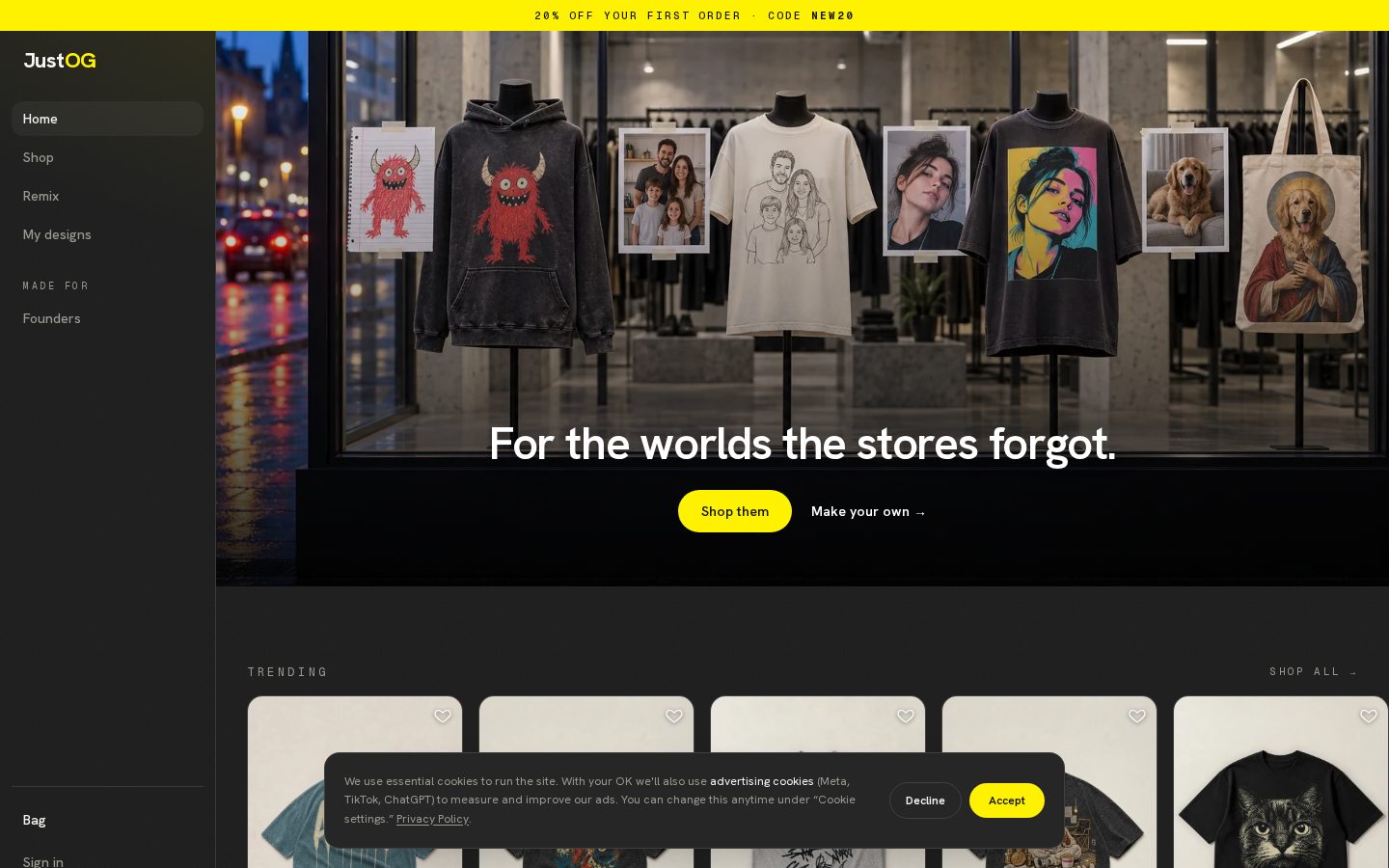 JustOG Homepage