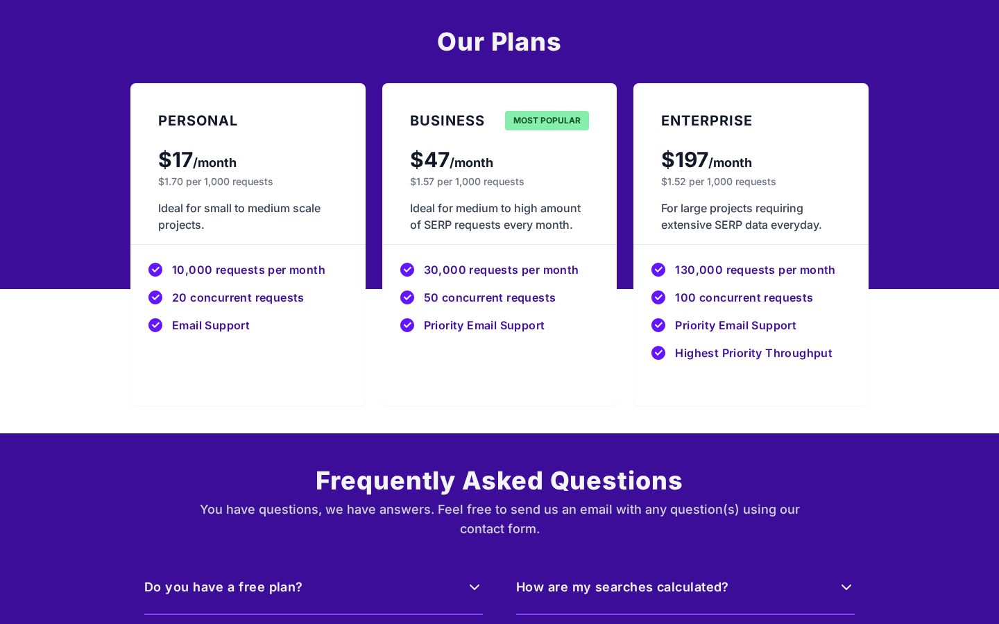 JustSERP Pricing