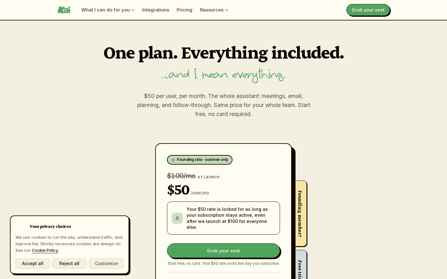 Kai for Chrome Pricing
