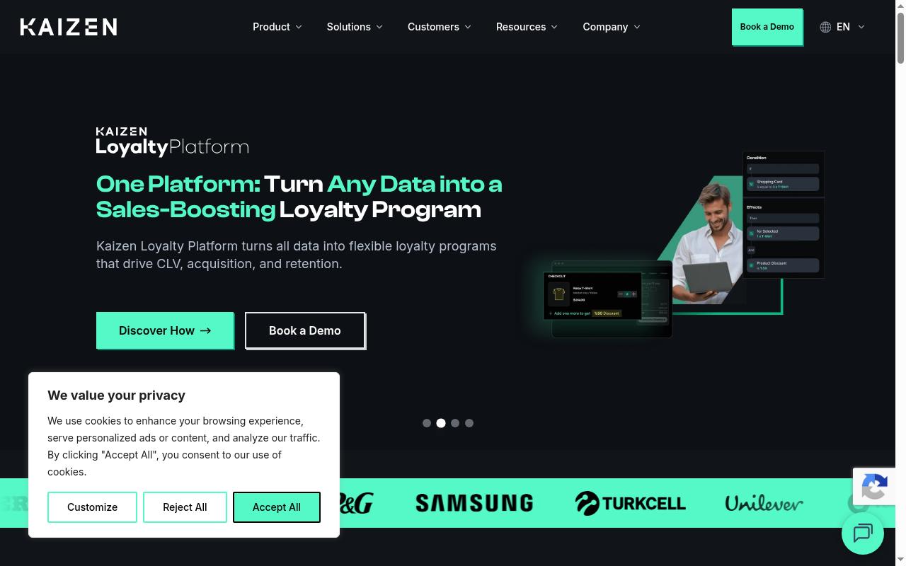 Kaizen Loyalty Homepage