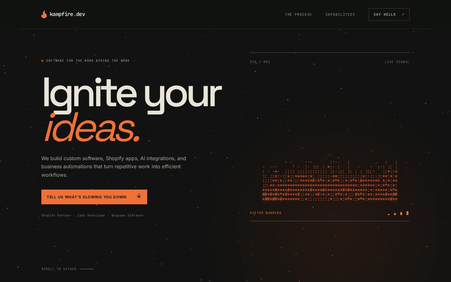 Kampfire Homepage