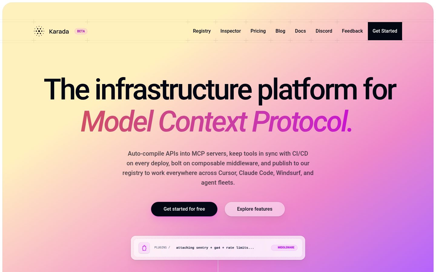 Karada.ai Homepage