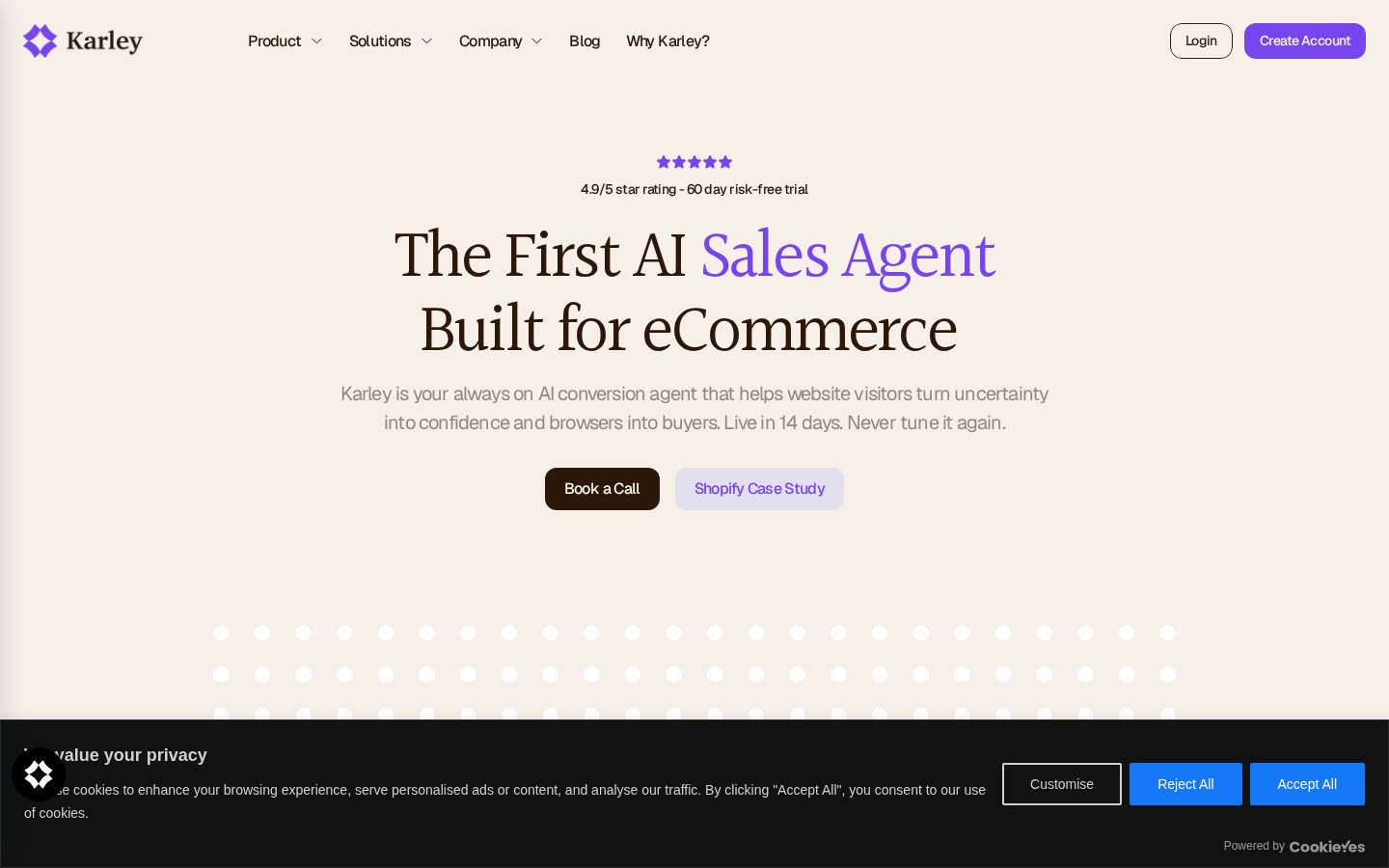 Karley.ai Homepage