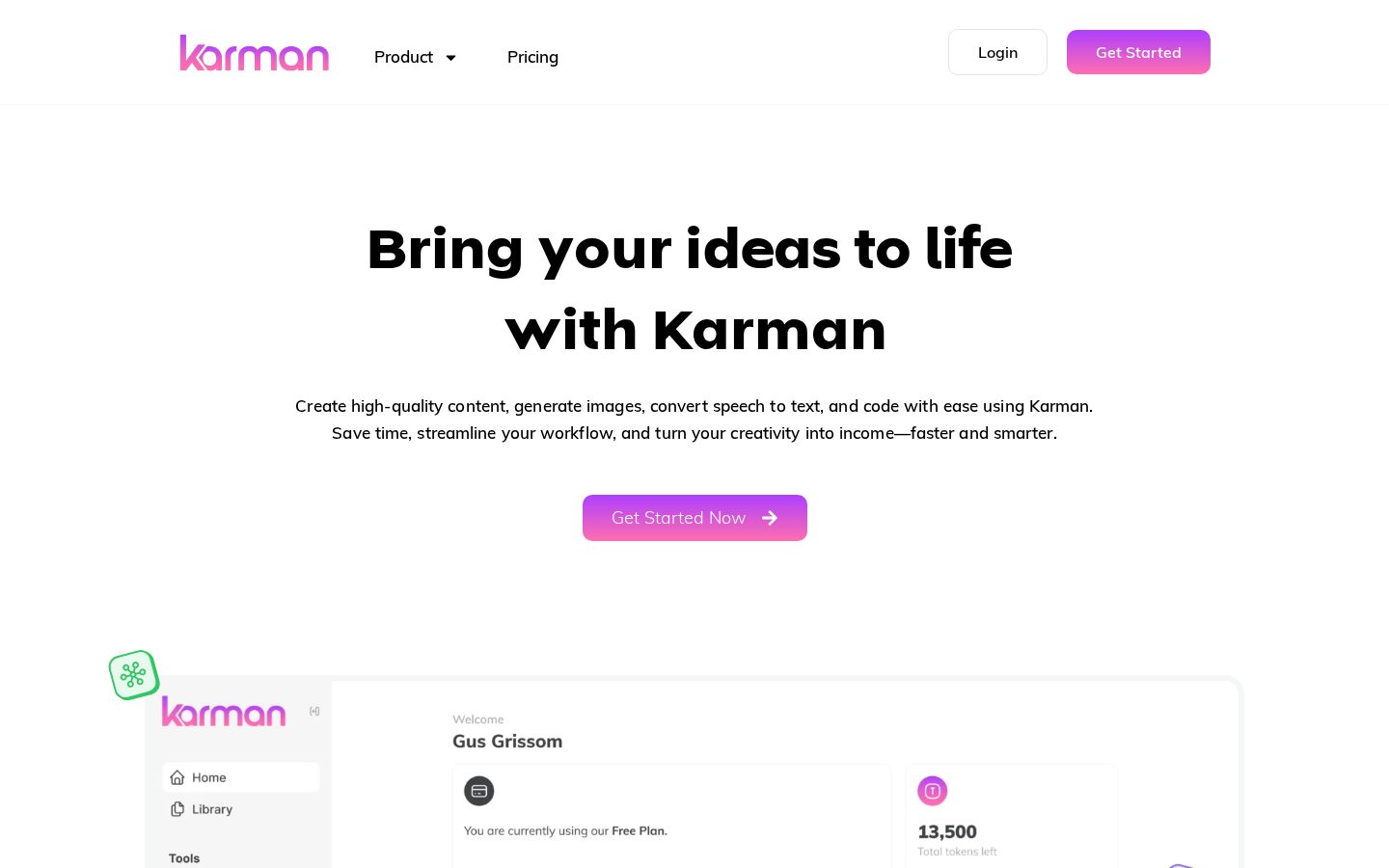 Karman Homepage