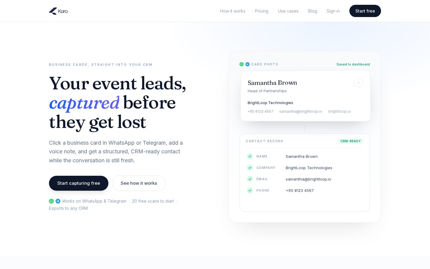 Karo Homepage
